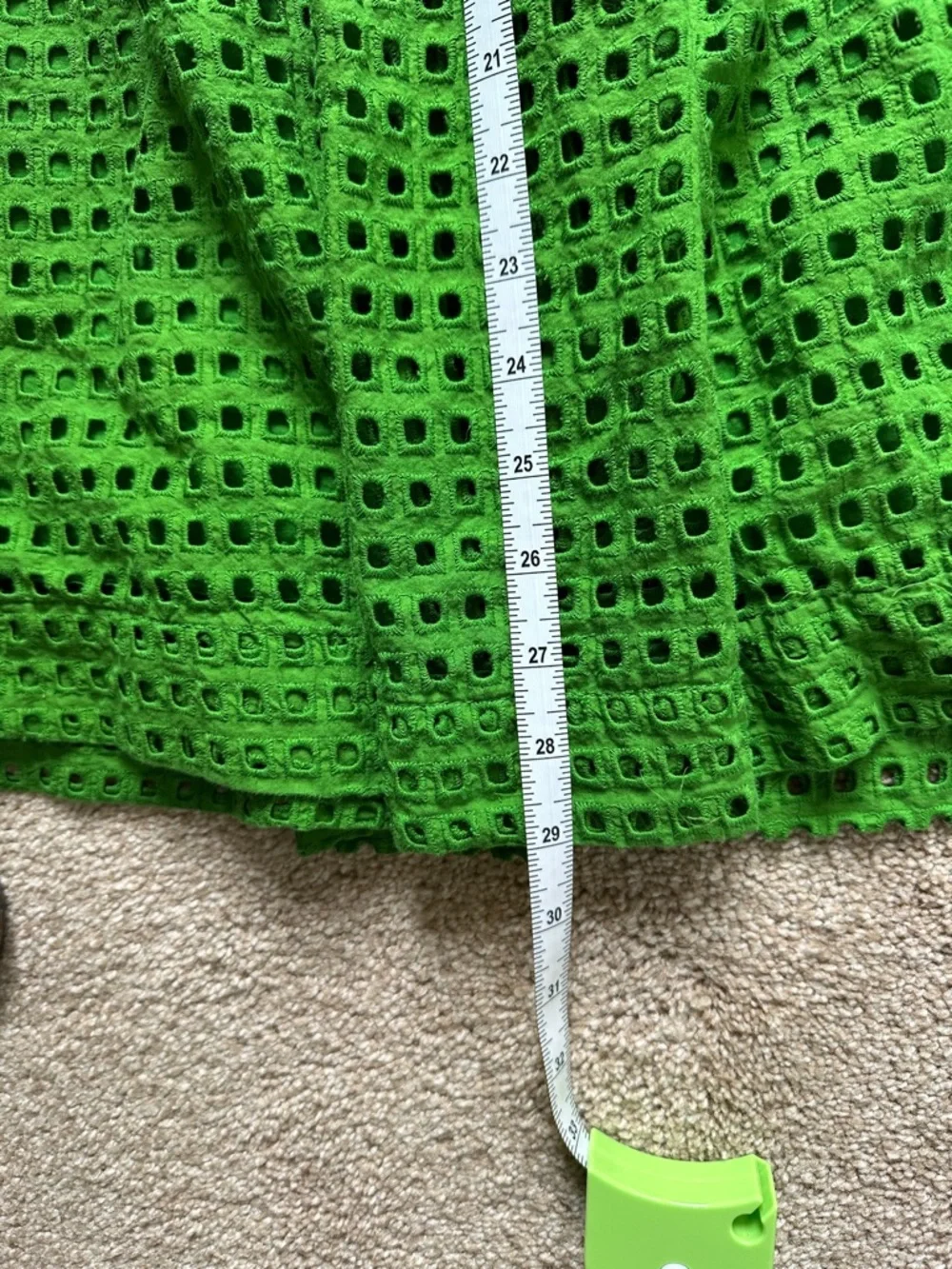 Kate Spade Green Eyelet Midi Skirt - Picture 6 of 6